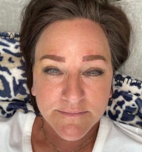 Eyebrow Tattoo result by Blessed Brows Salon in Eagle Mountain, UT
