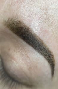 Eyebrow Tattoo result by Blinding Lights Permanent Cosmetic’s in Boynton Beach, FL