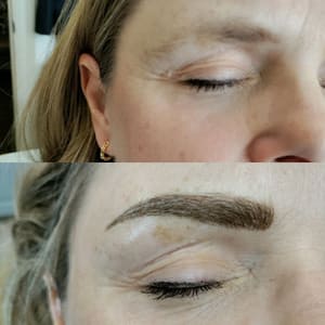 Eyebrow Tattoo result by Bling Bling Microblading & Permanent Makeup in Plano, TX