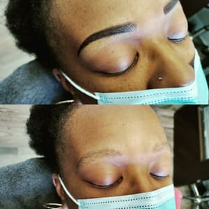 Eyebrow Tattoo result by Bling Bling Microblading & Permanent Makeup in Plano, TX