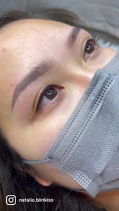 Eyebrow Tattoo result by BlinKiss Beauty & Ink Studio LLC in Irvine, CA