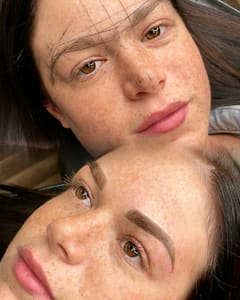 Eyebrow Tattoo result by Blissful Glam Cosmetic Studio & Training Academy in Louisville, KY