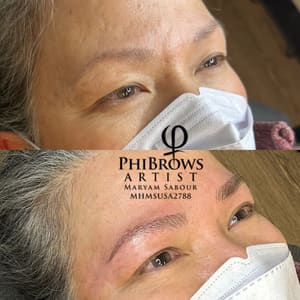 Eyebrow Tattoo result by Blissfulltouchskincare in Issaquah, WA