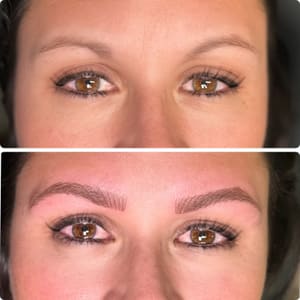 Eyebrow Tattoo result by Blonding & Blading in Minooka, IL