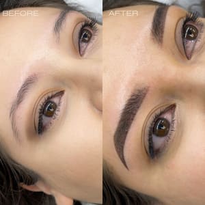 Eyebrow Tattoo result by Bloom Aesthetics Studio in Brea, CA