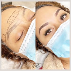 Eyebrow Tattoo result by Bloom Aesthetics Studio in Brea, CA