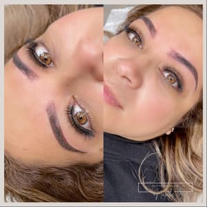 Eyebrow Tattoo result by Bloom Aesthetics Studio in Brea, CA