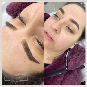 Eyebrow Tattoo result by Bloom Aesthetics Studio in Brea, CA