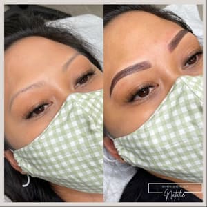 Eyebrow Tattoo result by Bloom Aesthetics Studio in Brea, CA