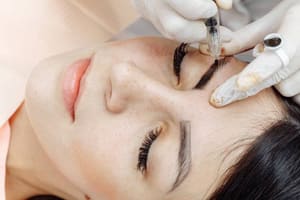 Eyebrow Tattoo result by Bloom Esthetic Skin Care by Sara Kim in Cary, NC