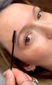 Eyebrow Tattoo result by Bloom Ink in Troy, NY