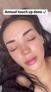 Eyebrow Tattoo result by Blossom Beauty LLC in Gainesville, VA