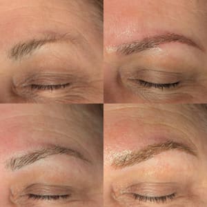 Eyebrow Tattoo result by Blue Moon Beauty & Brow Bar @ The Golden Hour in Berkley, MI