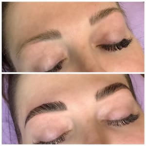 Eyebrow Tattoo result by Blush Beauty Studio in Kingwood, TX