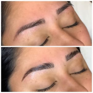 Eyebrow Tattoo result by Blush Beauty Studio in Kingwood, TX