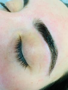 Eyebrow Tattoo result by Blush Beauty Studio in Strasburg, VA