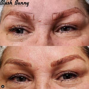 Eyebrow Tattoo result by Blush Bunny Permanent Makeup in La Verne, CA