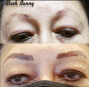 Eyebrow Tattoo result by Blush Bunny Permanent Makeup in La Verne, CA