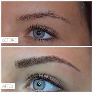 Eyebrow Tattoo result by Blush Studio Permanent Makeup in Westminster, MD