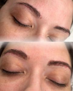 Eyebrow Tattoo result by Blushing Bunny Ink in Cary, NC