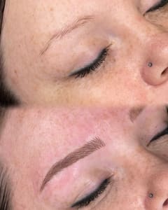 Eyebrow Tattoo result by Boardwalk Beauty Bar in Polson, MT