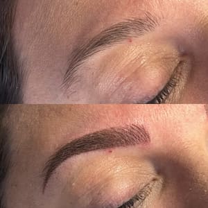 Eyebrow Tattoo result by Bodacious Beauty Bar in Great Falls, MT