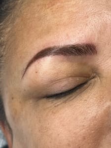 Eyebrow Tattoo result by Bodacious Beauty Bar in Great Falls, MT
