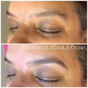 Eyebrow Tattoo result by Bodacious Beauty Brow Design in Rocky Mount, NC