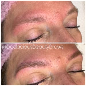 Eyebrow Tattoo result by Bodacious Beauty Brow Design in Rocky Mount, NC