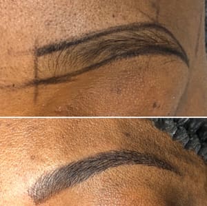 Eyebrow Tattoo result by Body Be Dazzled (Face & Body Art) in Plano, TX