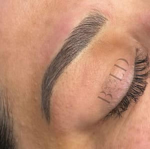 Eyebrow Tattoo result by Bold Beauty Ink Permanent Makeup + Permanent Jewelry in Virginia Beach, VA