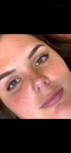 Eyebrow Tattoo result by Bomb BAE Beauty Studio / Permanent Make Up in Round Rock, TX