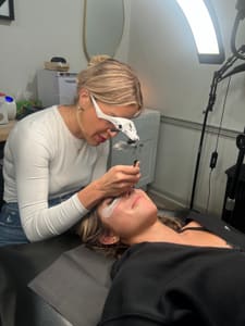 Eyebrow Tattoo result by Bombshell Aesthetics and Tanning in Alexandria, LA