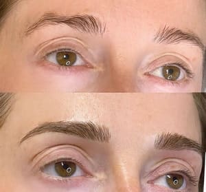 Eyebrow Tattoo result by Bombshell Beauty & Lash Bar Grayslake in Grayslake, IL