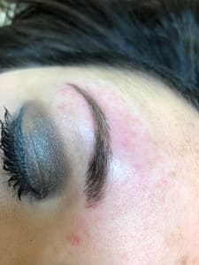 Eyebrow Tattoo result by Bombshell Beauty Studio in Tyler, TX