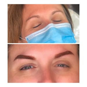 Eyebrow Tattoo result by Bombshell Brows by Whitney in Pamplico, SC