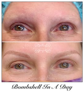 Eyebrow Tattoo result by Bombshell In A Day in St Albans, WV
