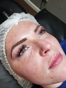 Eyebrow Tattoo result by Bombshellz Beauty Bar & Ink in Mesa, AZ