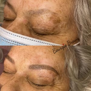 Eyebrow Tattoo result by Bourgie Brows Permanent Makeup & Cosmetic Tattoo in Sherman Oaks, CA