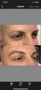 Eyebrow Tattoo result by Bourgie Brows Permanent Makeup & Cosmetic Tattoo in Sherman Oaks, CA