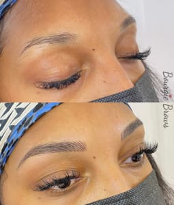 Eyebrow Tattoo result by Bourgie Brows Permanent Makeup & Cosmetic Tattoo in Sherman Oaks, CA