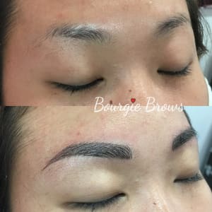 Eyebrow Tattoo result by Bourgie Brows Permanent Makeup & Cosmetic Tattoo in Sherman Oaks, CA