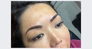 Eyebrow Tattoo result by Branded Beauty Permanent Cosmetics LLC in Lawton, OK