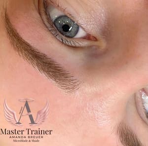 Eyebrow Tattoo result by Brazen Beauty Studio in Puyallup, WA