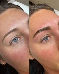 Eyebrow Tattoo result by Bree Armstrong Beauty Studio in Centerville, UT