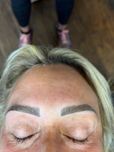 Eyebrow Tattoo result by Bridget's Microblade Permanent & Cosmetic in Mayfield Heights, OH