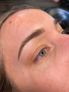Eyebrow Tattoo result by Britlee Noelle in San Bernardino, CA