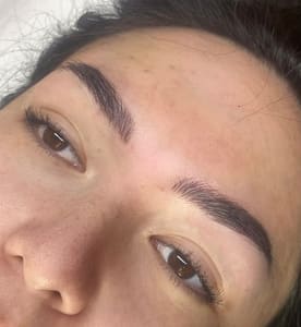 Eyebrow Tattoo result by Brittany Dawn Aesthetics in Bellingham, WA