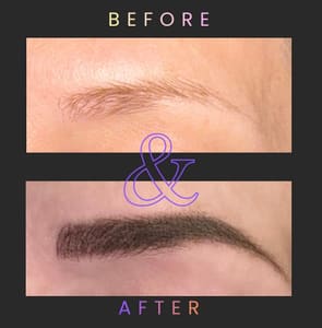 Eyebrow Tattoo result by Brittany Owens -Permanent Makeup Artistry in Murray, KY