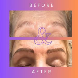 Eyebrow Tattoo result by Brittany Owens -Permanent Makeup Artistry in Murray, KY